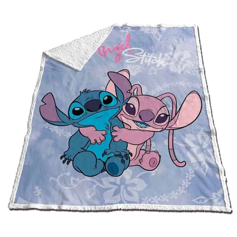 Disney Stitch & Angel Coral sherpa deka 130x170cm produktová fotografia