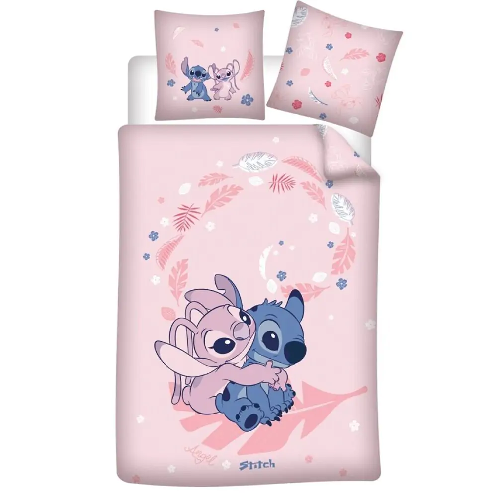 Disney Stitch & Angel policotton obliečka na prikrývku posteľ 90cm produktová fotografia