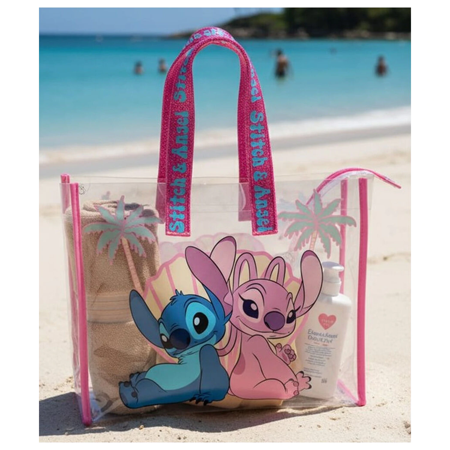 Disney Stitch & Angel plážová taška produktová fotografia