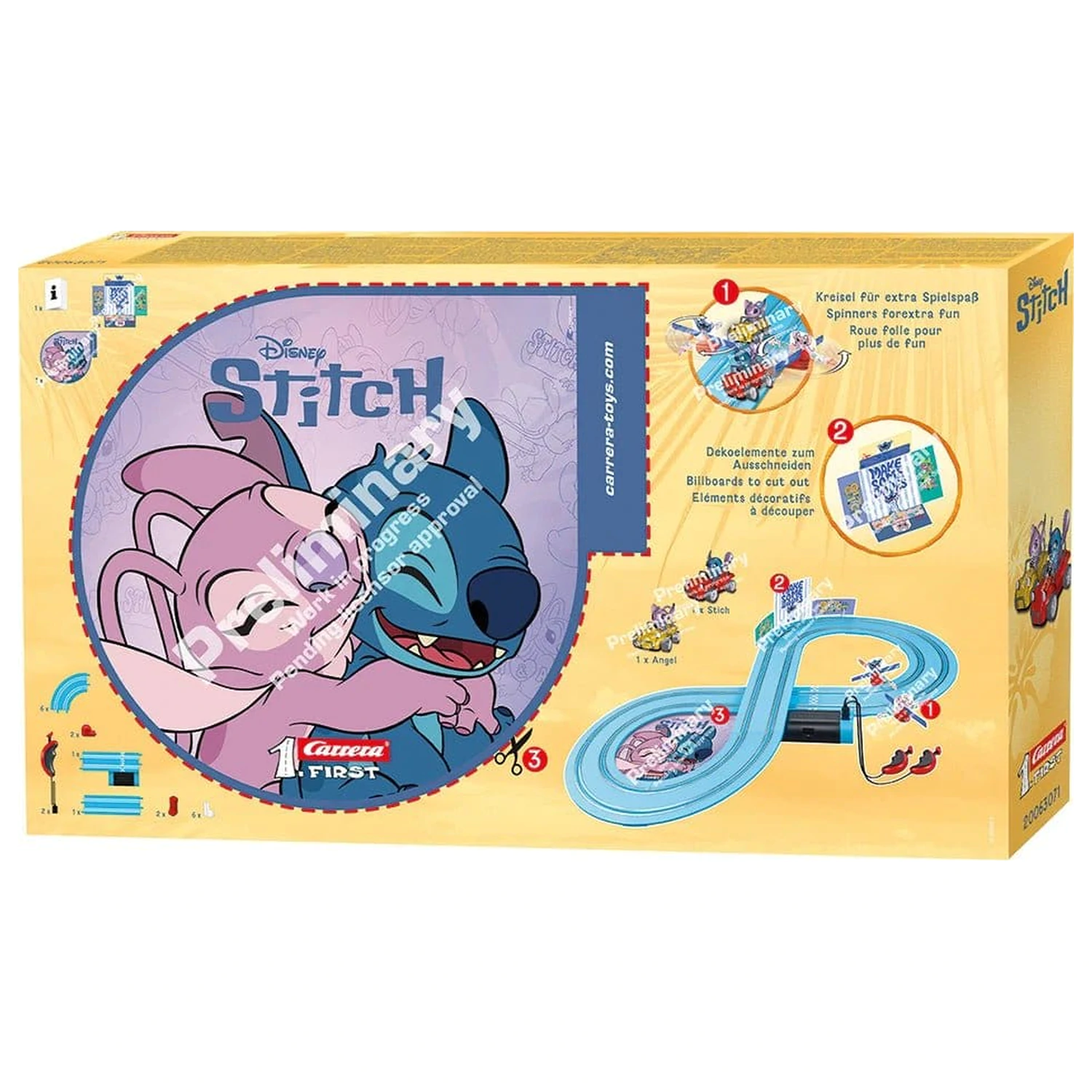 Disney Stitch Carrera First sada pretekárskej dráhy Disney Stitch 2,4 palca produktová fotografia