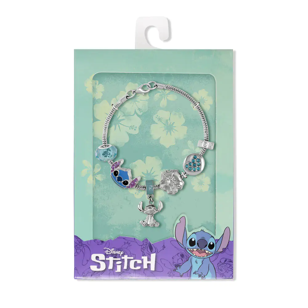 Disney Stitch náramok s príveskami (postriebrený) produktová fotografia