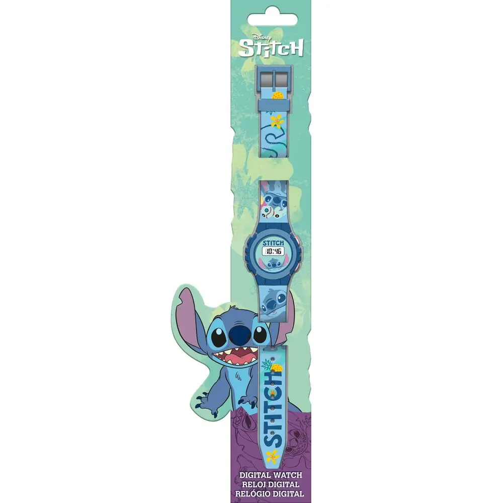 Disney Stitch digitálne hodinky produktová fotografia