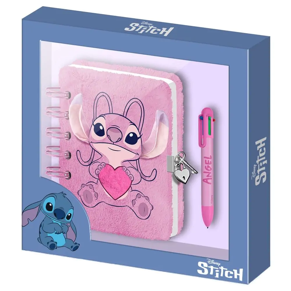 Disney Stitch Disney Angel Heart plyšový zápisník a pero produktová fotografia