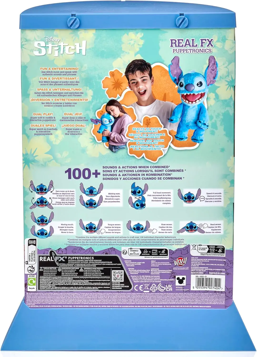 Disney Stitch elektrická interaktívna bábková figúrka 45 cm produktová fotografia