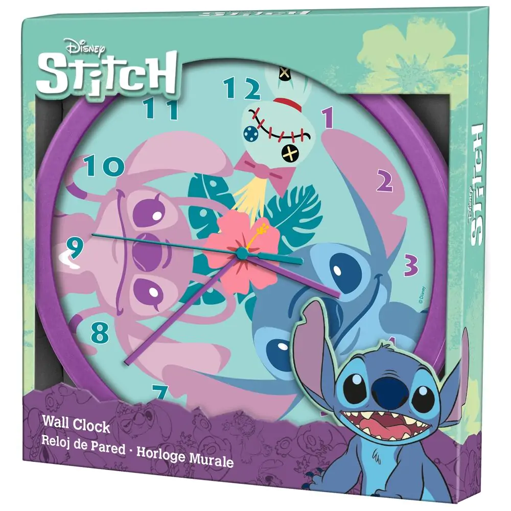 Disney Stitch nástenné hodiny produktová fotografia