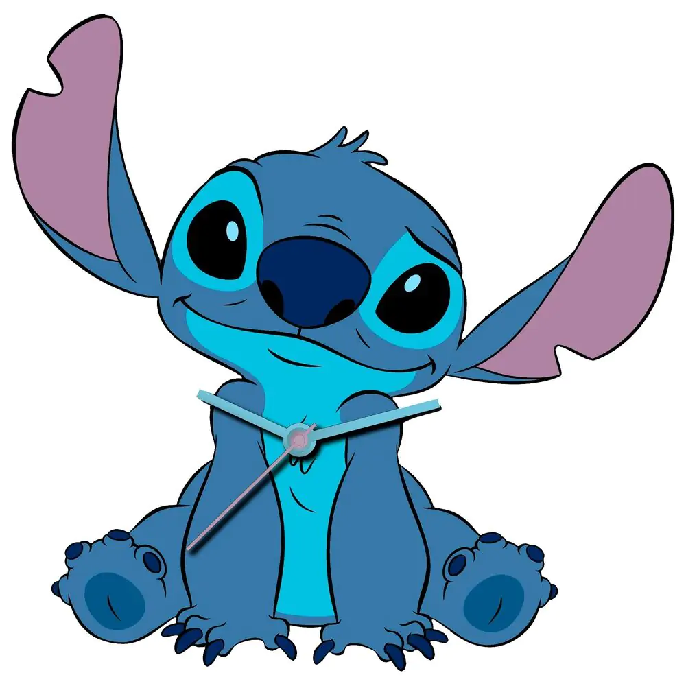 Disney Stitch nástenné hodinky produktová fotografia