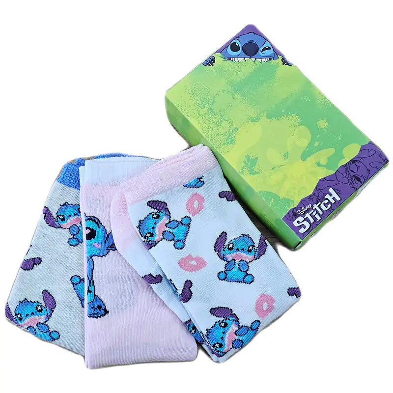 Disney Stitch adult pack 3 pairs of socks termékfotó