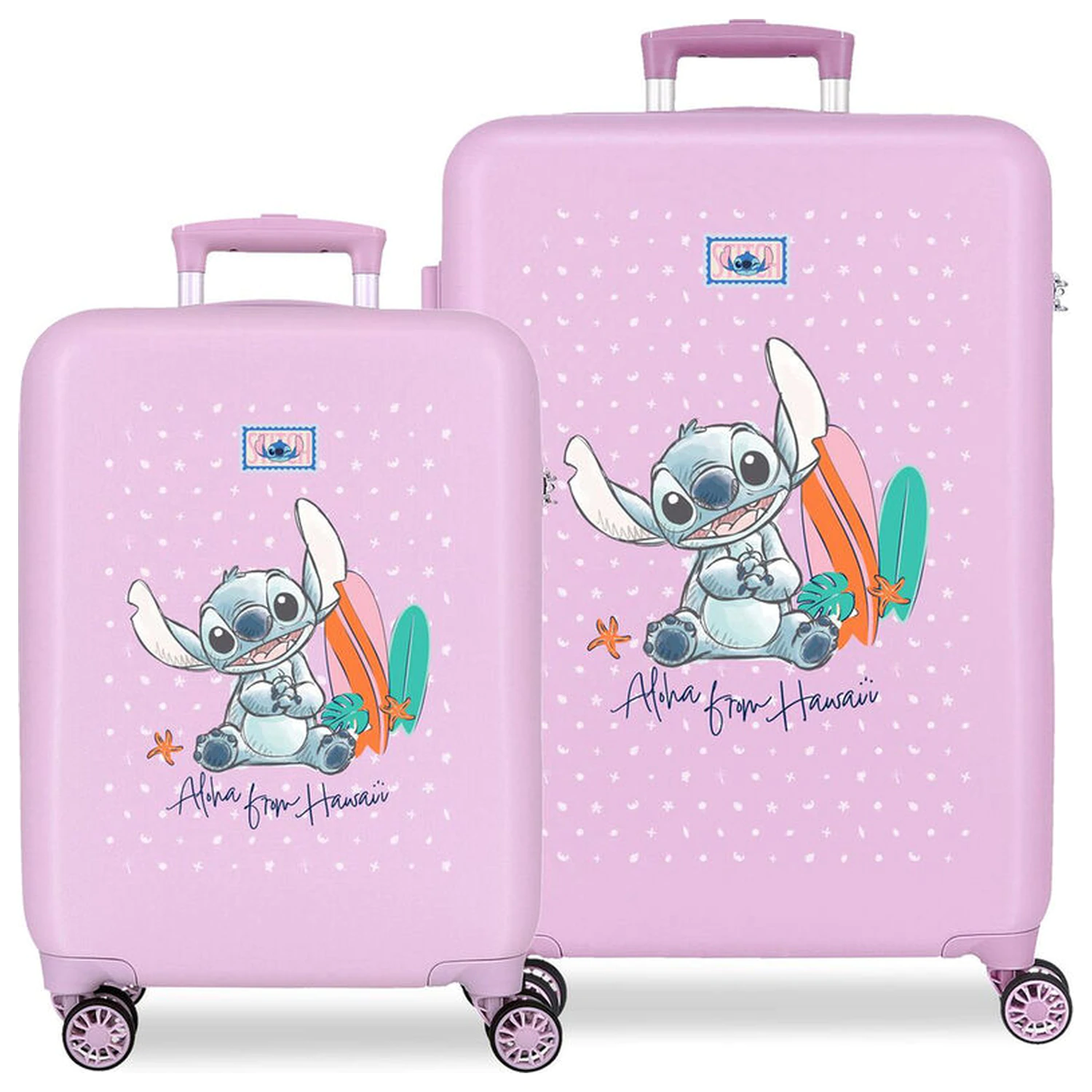 Disney Stitch From Hawai ABS 2-dielna sada cestovných kufrov na kolieskach 55/65 cm produktová fotografia