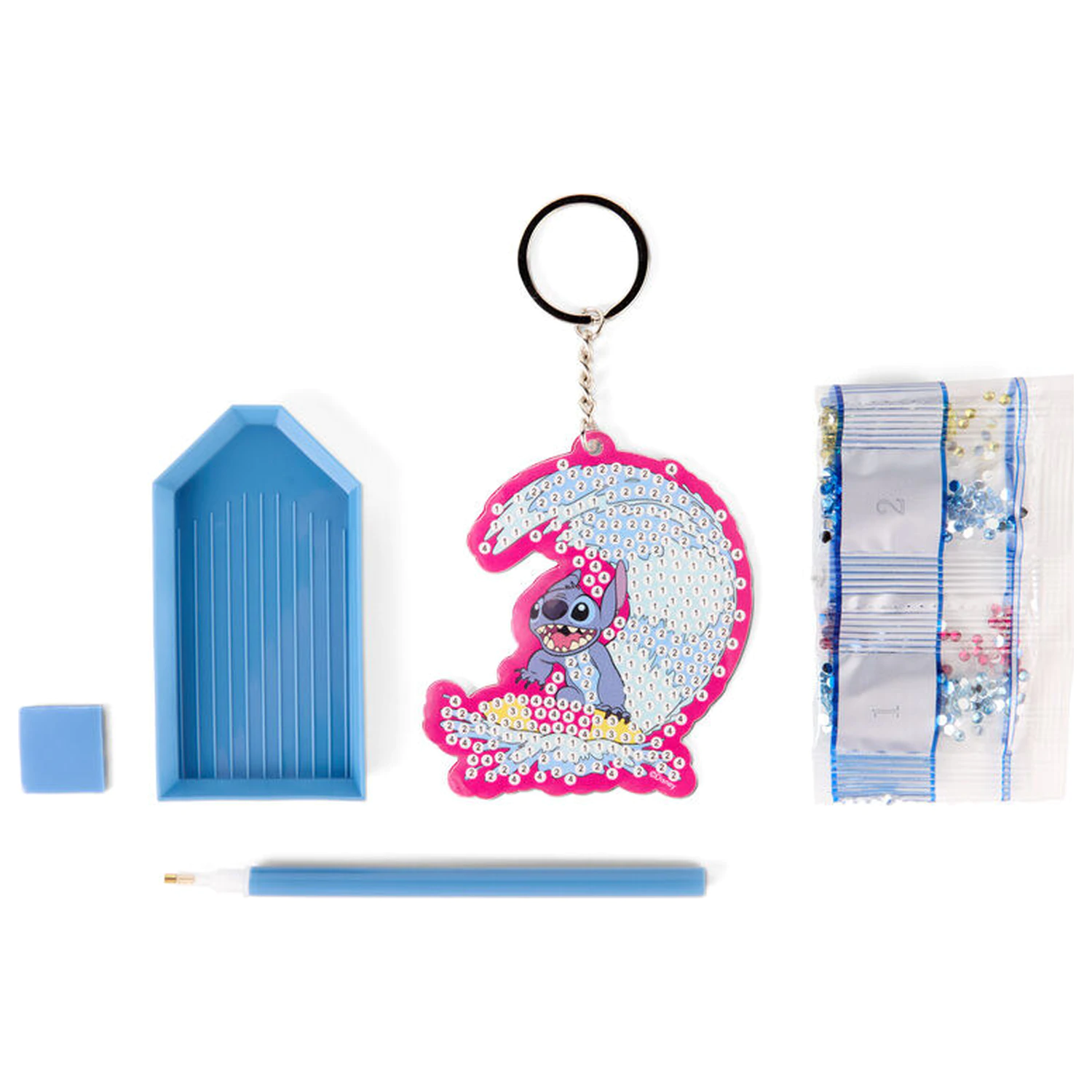 Disney Stitch súprava na výrobu diamantovej kľúčenky produktová fotografia