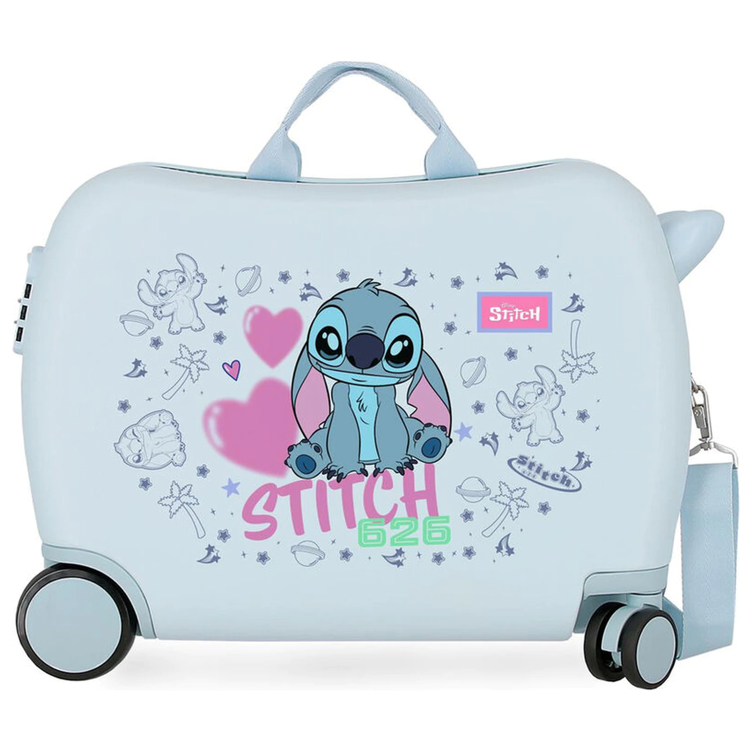 Disney Stitch Hearts ABS trolley kufor 50cm produktová fotografia