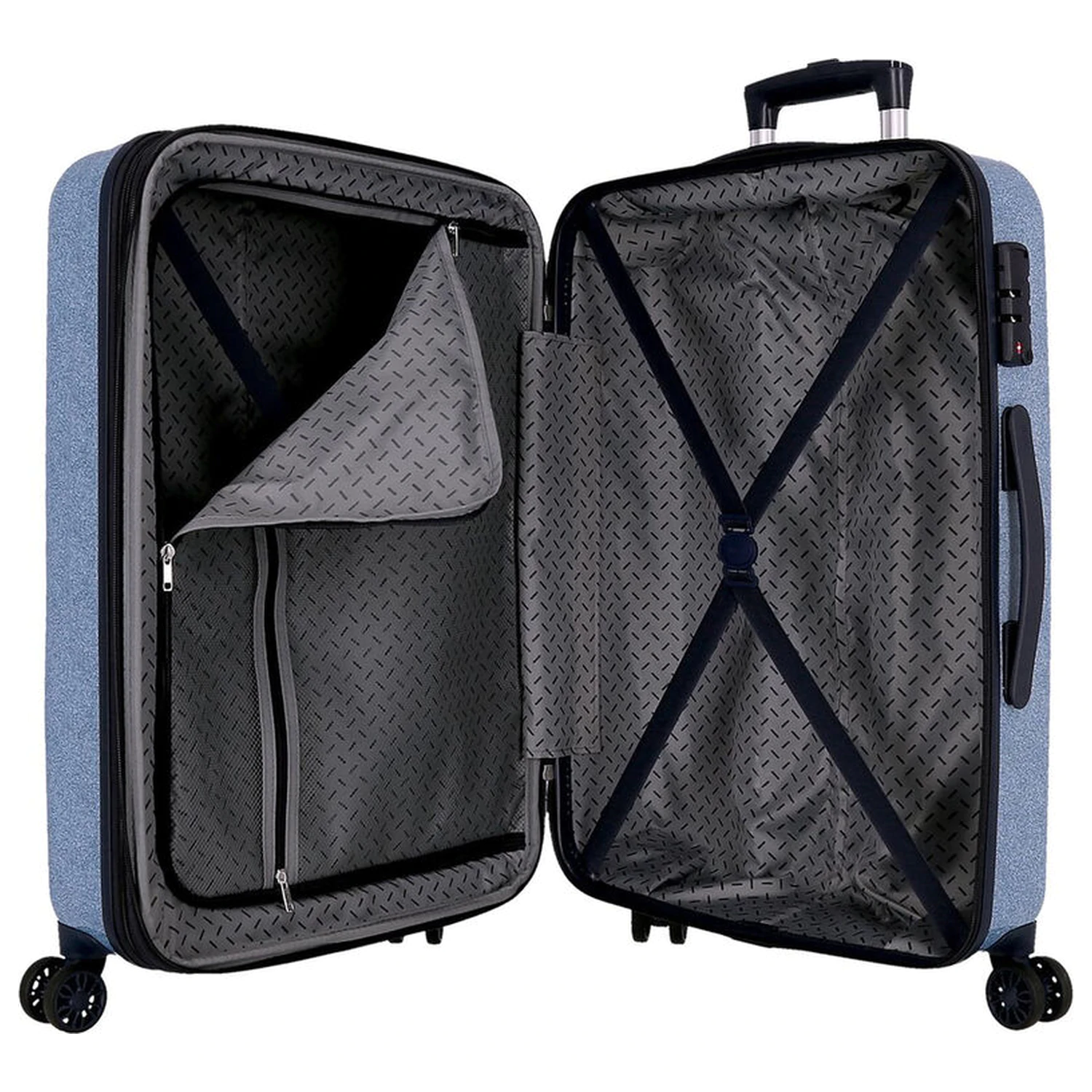 Disney Stitch Hearts ABS cestovný kufor na kolieskach 65 cm produktová fotografia