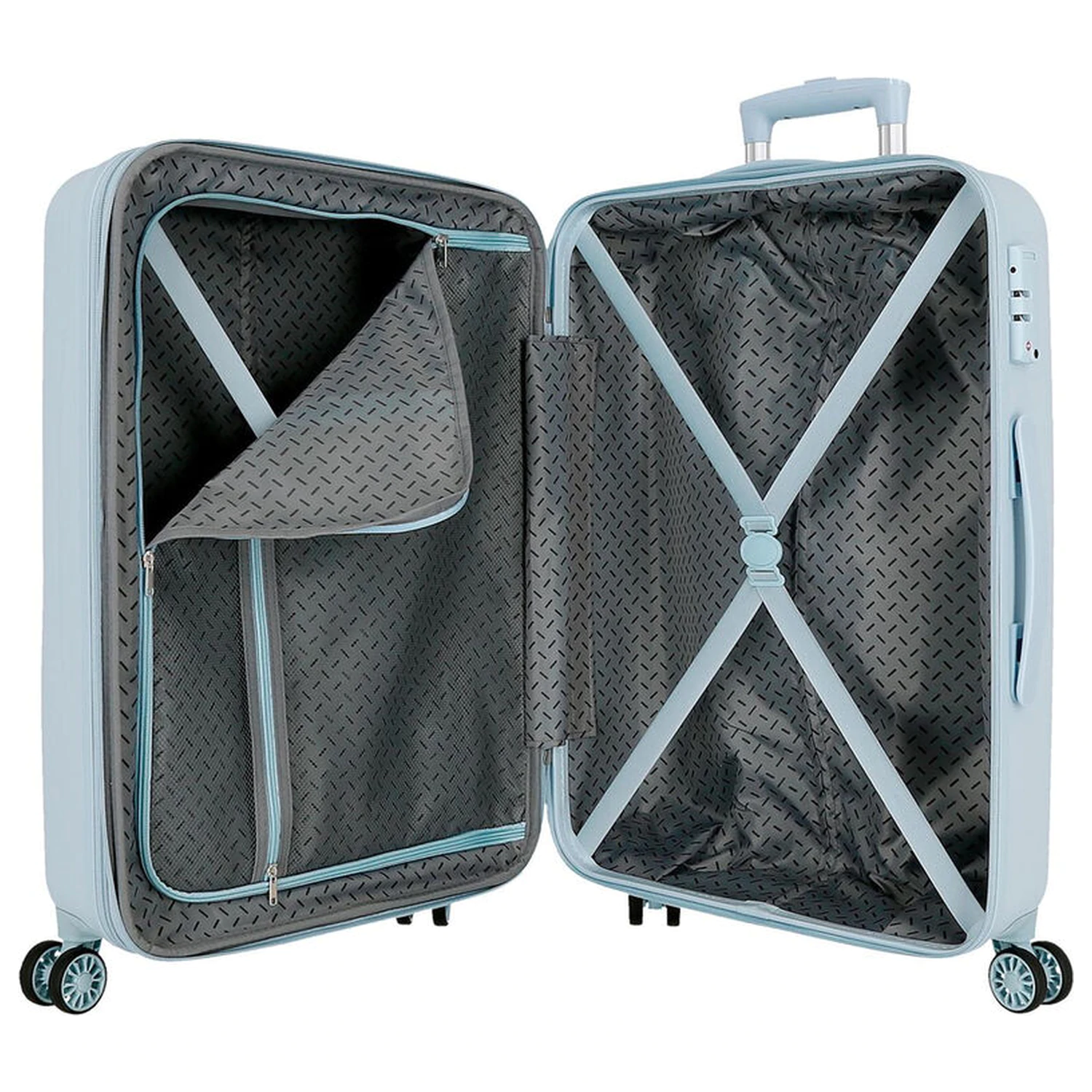 Disney Stitch Hearts ABS cestovný kufor na kolieskach 65cm produktová fotografia