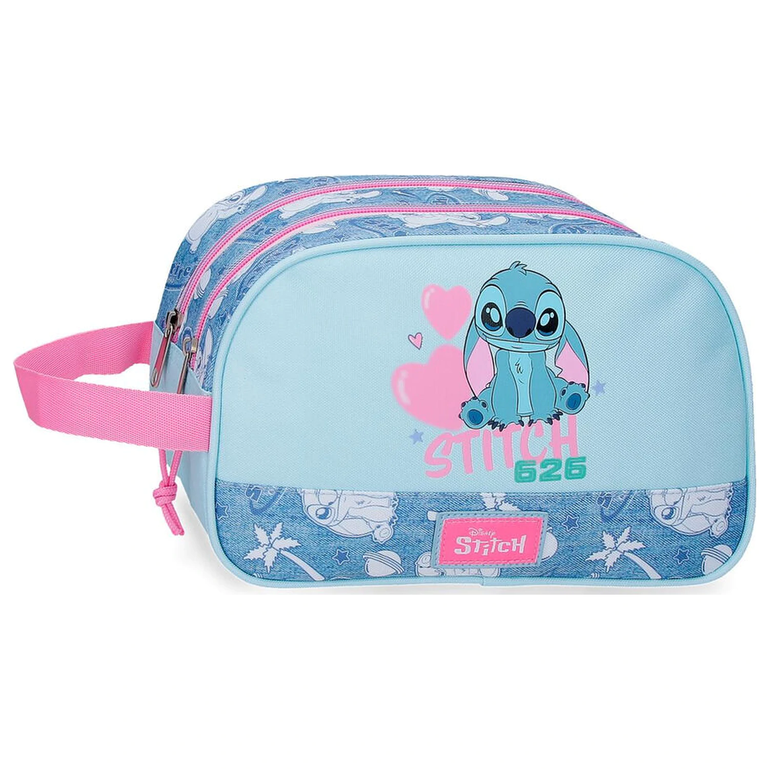 Disney Stitch Hearts adaptabilná kozmetická taška produktová fotografia