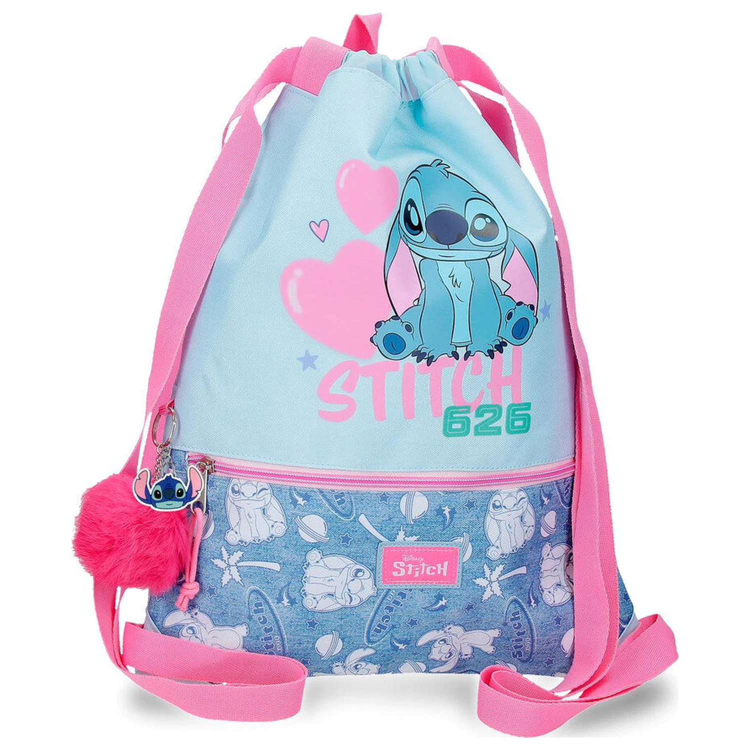Disney Stitch Hearts športová taška 46cm produktová fotografia