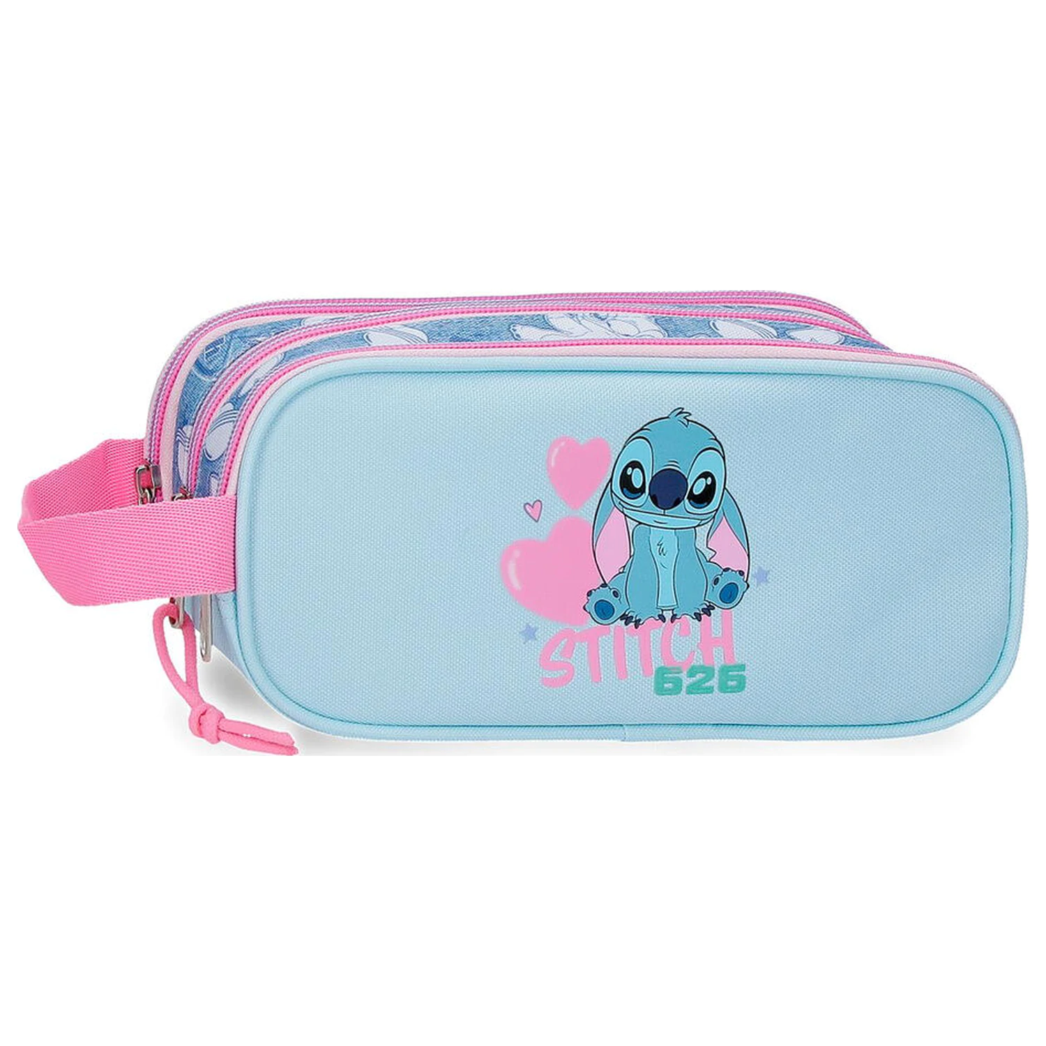 Disney Stitch Hearts trojitý kozmetický kufrík produktová fotografia