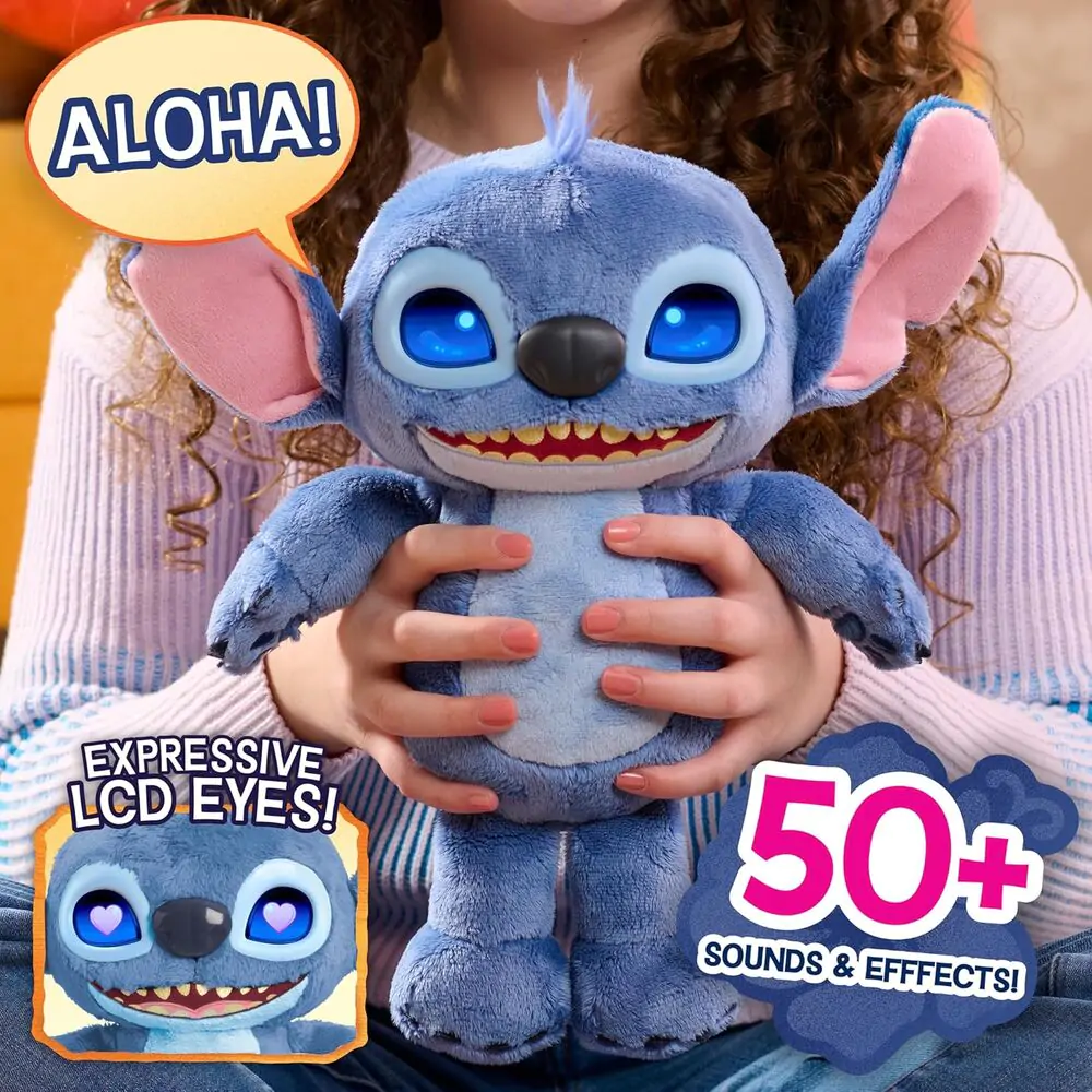 Disney Stitch interaktívna plyšová hračka 30 cm produktová fotografia