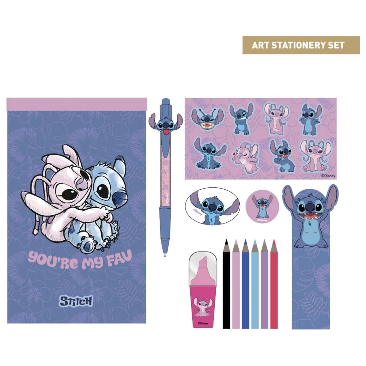 Disney Stitch písacie potreby set produktová fotografia