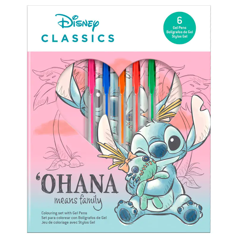 Disney Stitch zošit + set 6 gélových pier termékfotó