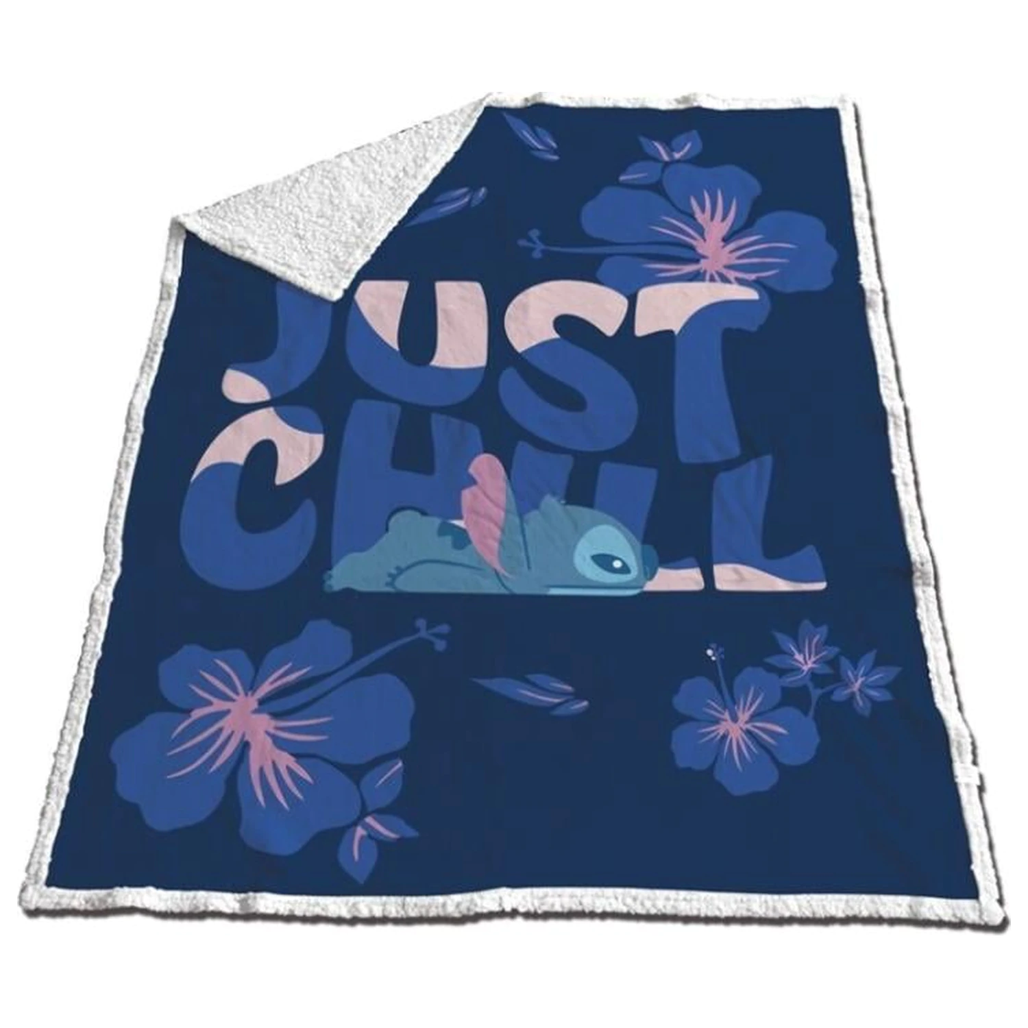 Disney Stitch "Just Chill" Sherpa deka 130x170cm produktová fotografia