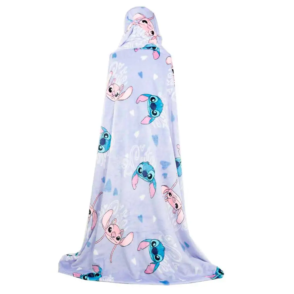 Disney Stitch koralová kapucňová deka 120x150cm produktová fotografia
