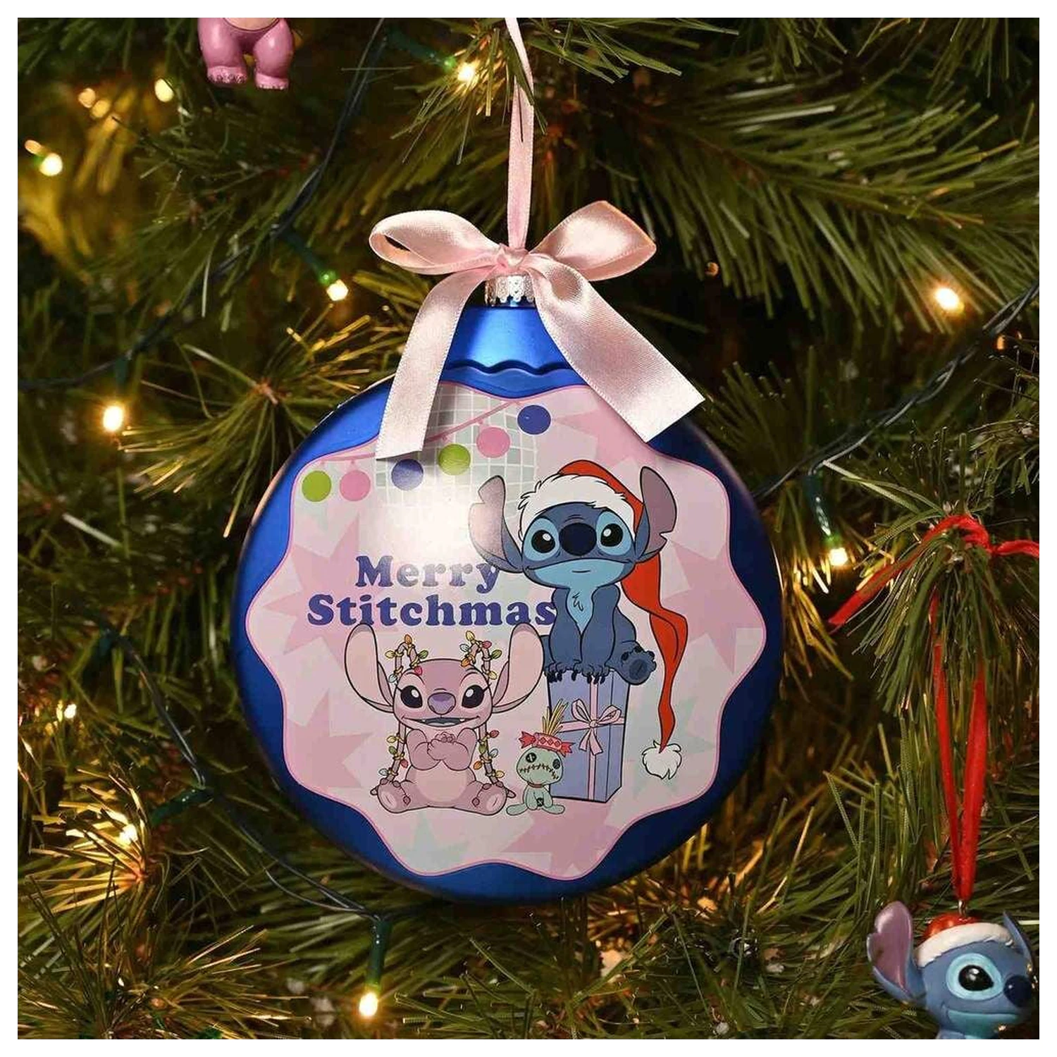 Disney Stitch Vianočná guľa produktová fotografia