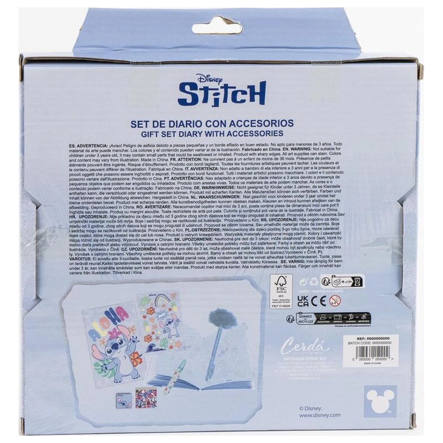 Disney Stitch Zápisník set produktová fotografia