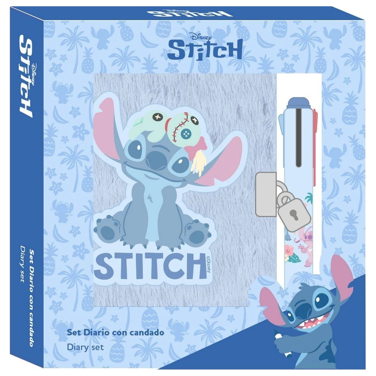 Disney Stitch diář + 4-farebné pero produktová fotografia