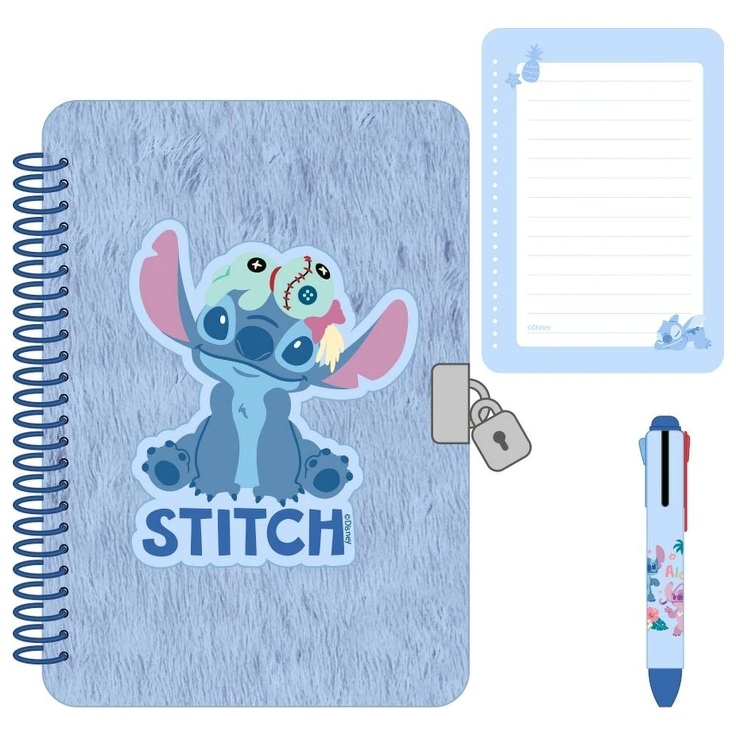 Disney Stitch diář + 4-farebné pero produktová fotografia