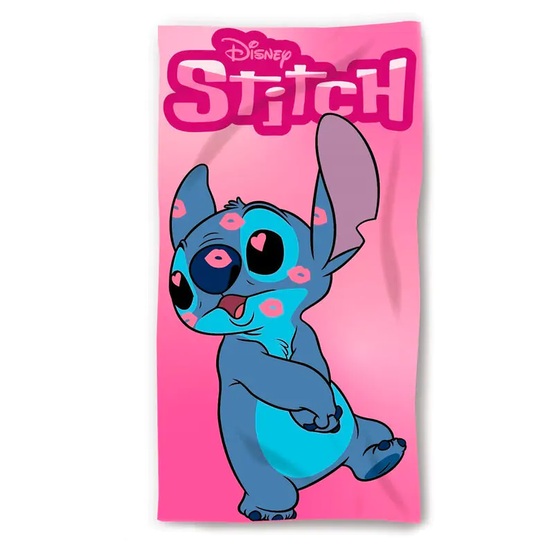 Disney Stitch Kiss bavlnená plážová osuška produktová fotografia