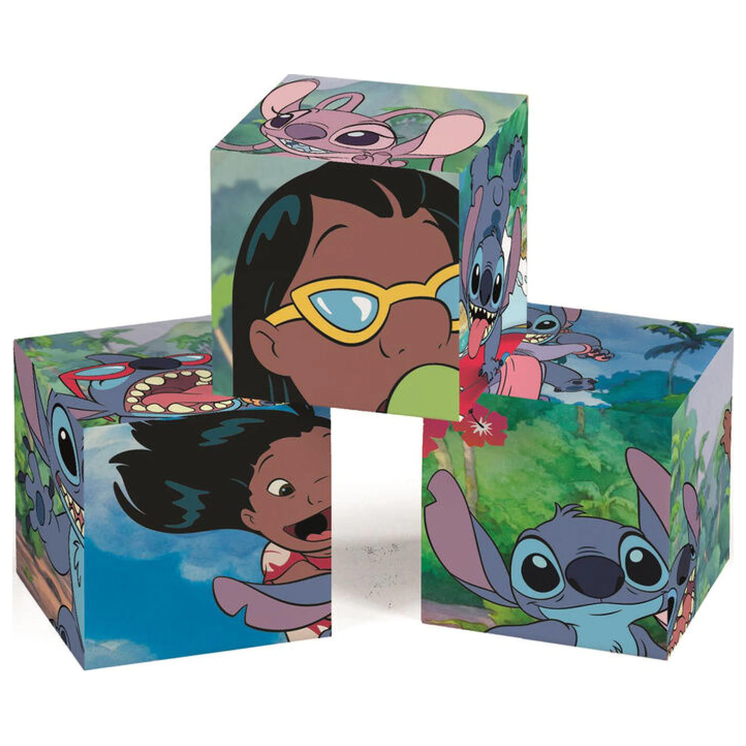 Disney Stitch kockové puzzle 12 ks produktová fotografia