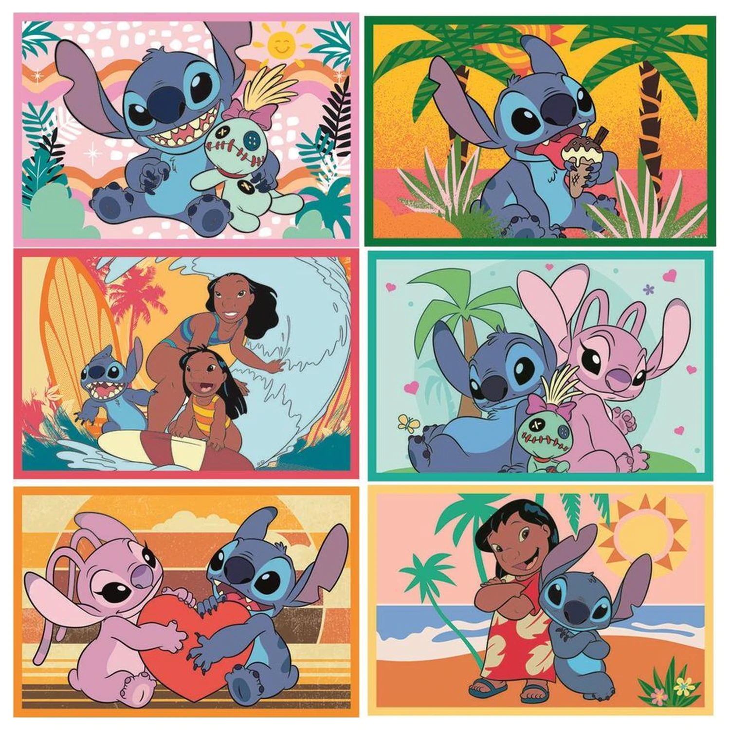 Disney Stitch Kocky puzzle 6 ks produktová fotografia