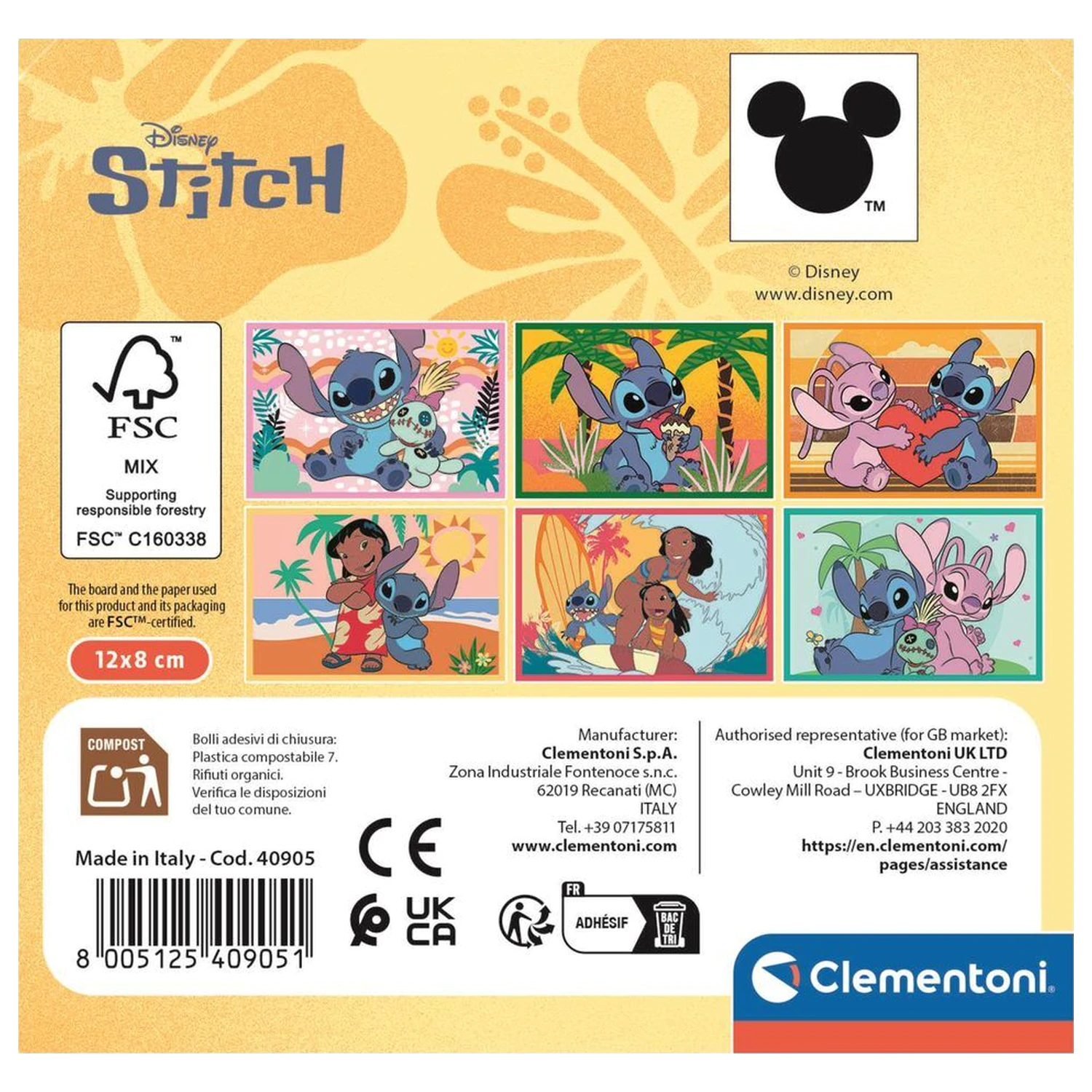 Disney Stitch Kocky puzzle 6 ks produktová fotografia