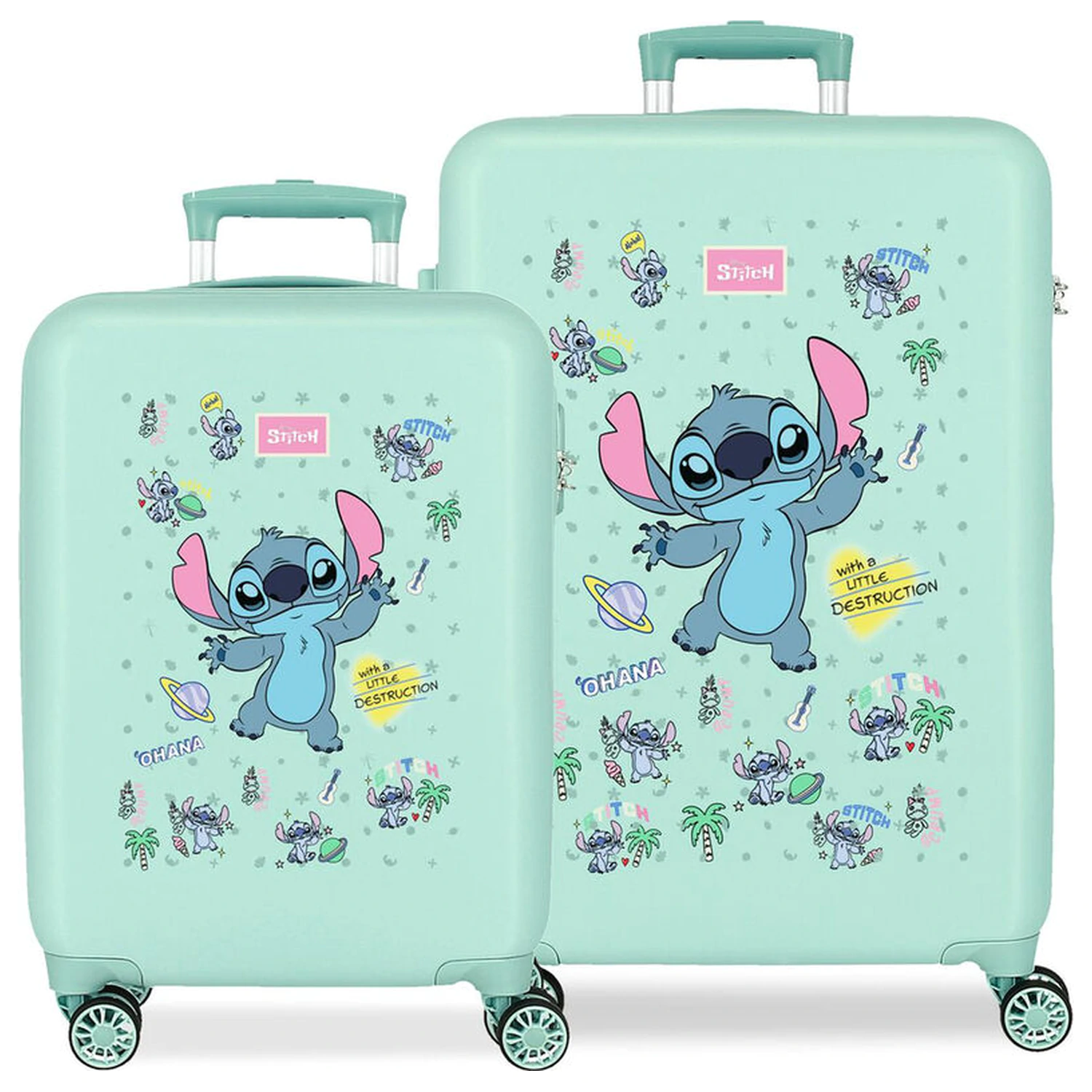 Disney Stitch Little Destruction ABS 2-dielna sada kufríkov na kolieskach 55/65 cm produktová fotografia