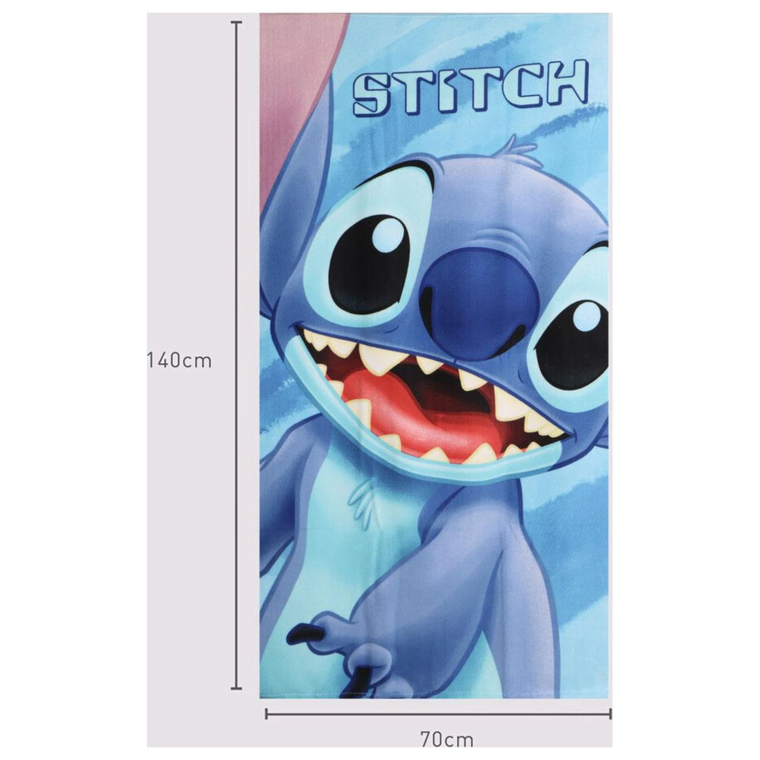 Disney Stitch mikrovláknová plážová osuška produktová fotografia