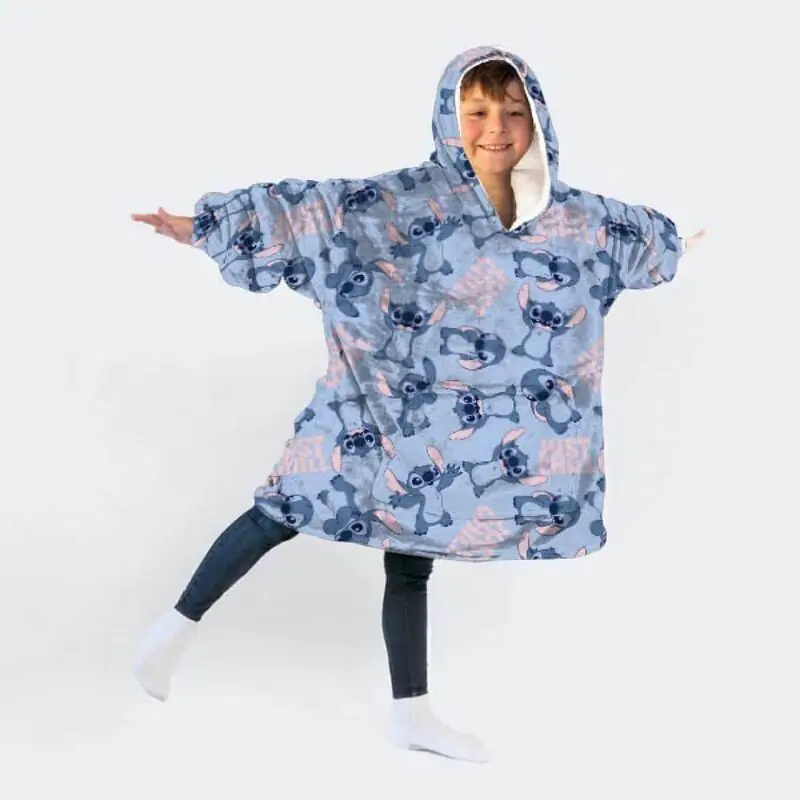 Disney Stitch oversized mikina kabát pre deti coral produktová fotografia
