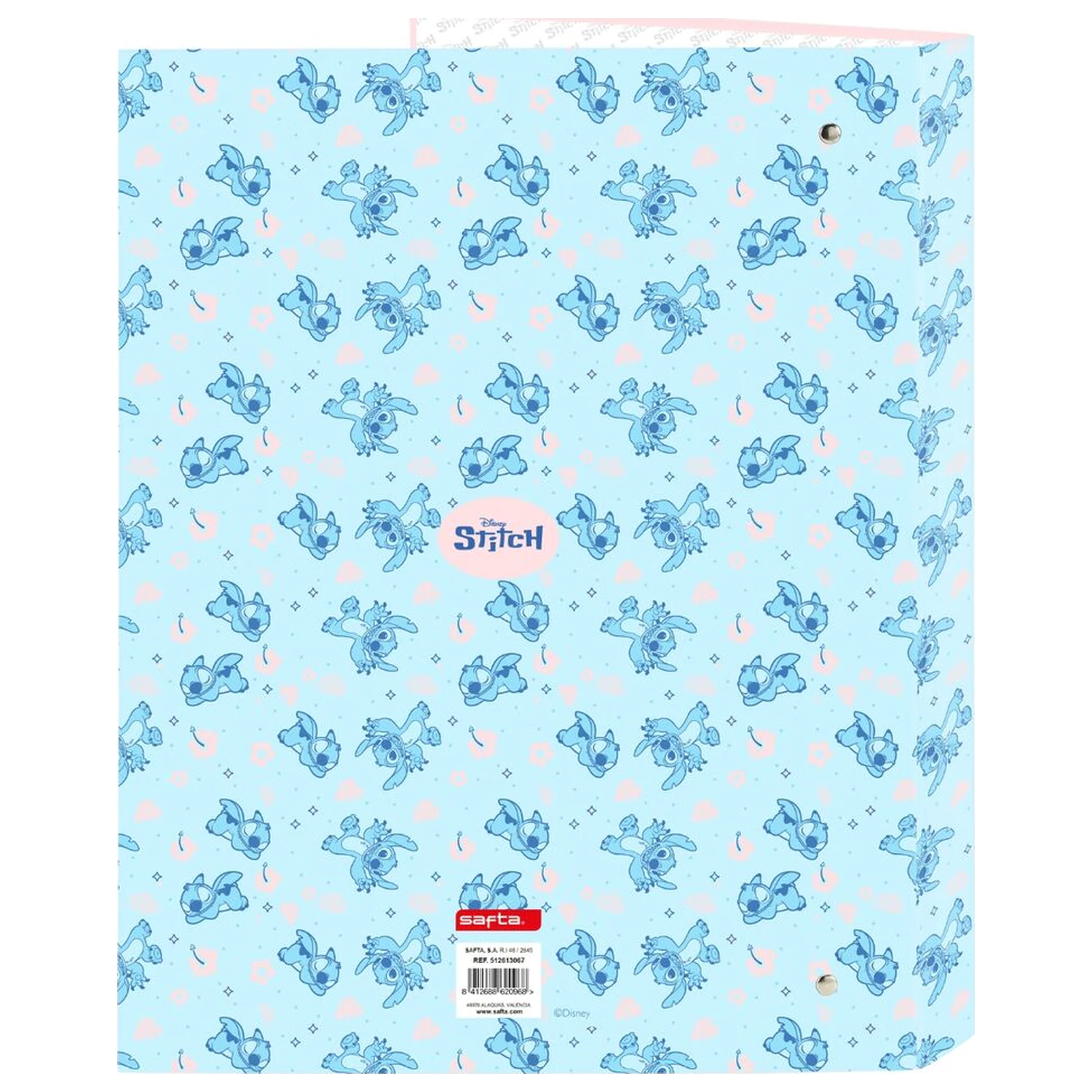 Disney Stitch Ohana A4 kartónový 4-krúžkový zakladač produktová fotografia