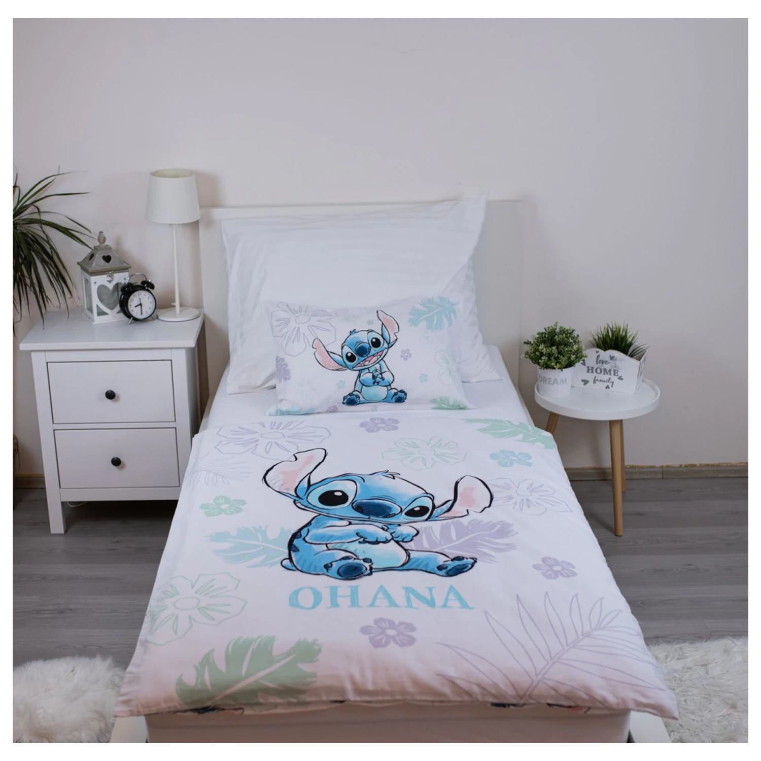 Disney Stitch Ohana biely detský obliečka na perinu produktová fotografia