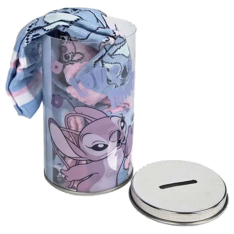 Disney Stitch pokladnička a pack ponožiek 27/30 termékfotó