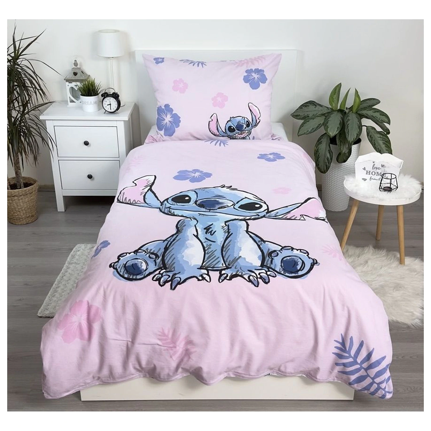 Disney Stitch Ružová obliečka na paplón produktová fotografia