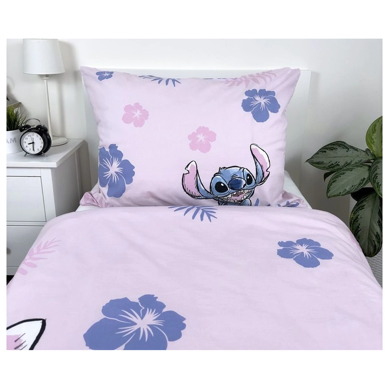 Disney Stitch Ružová obliečka na paplón produktová fotografia