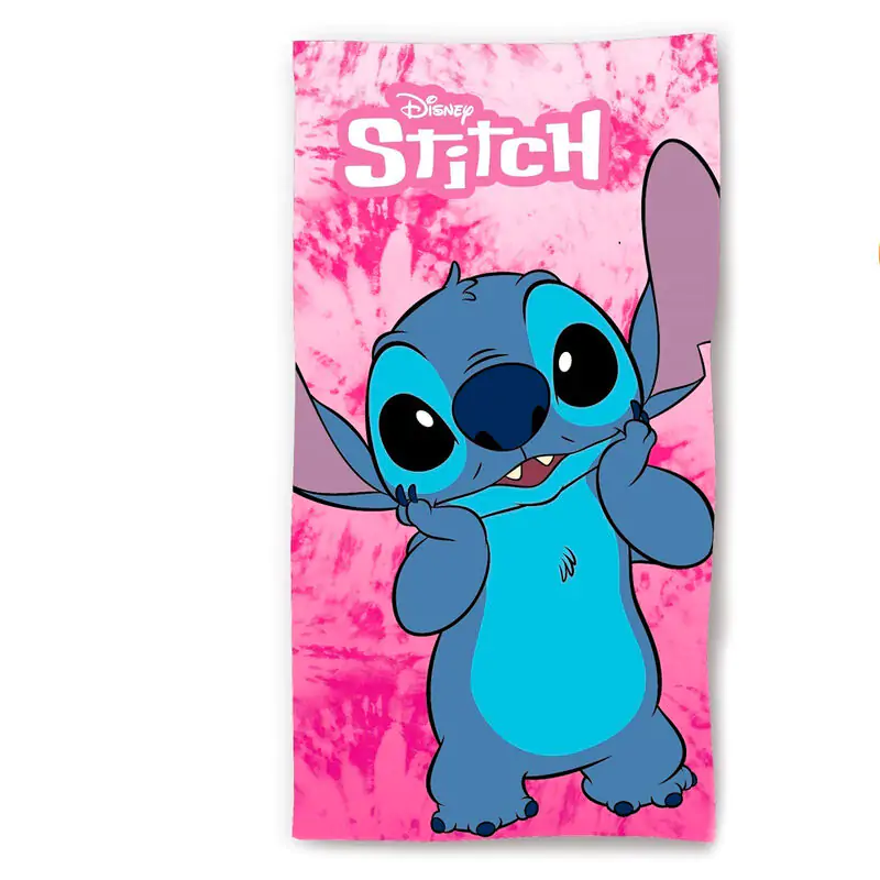 Disney Stitch Pink bavlnená plážová osuška produktová fotografia