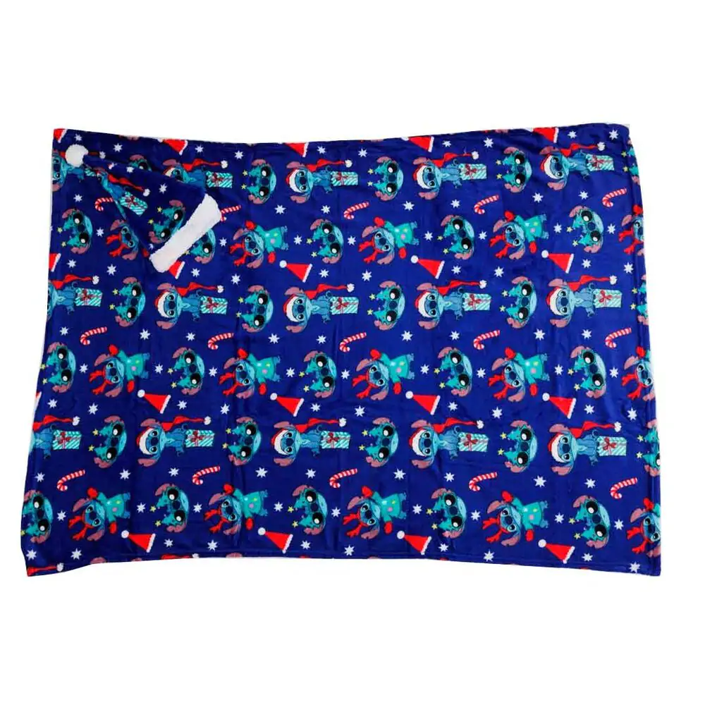 Disney Stitch koralový set deka + čiapka produktová fotografia
