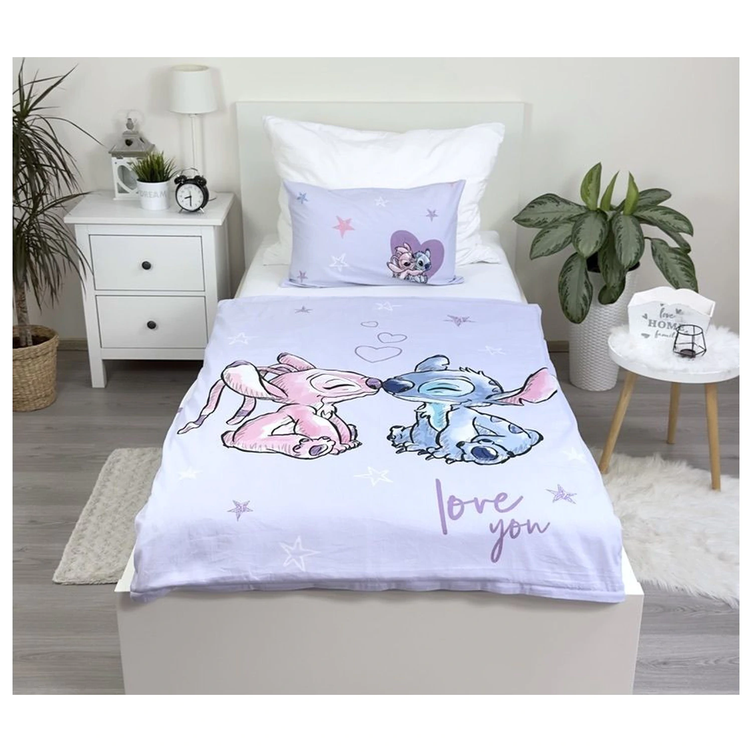 Disney Stitch Fialová detská obliečka na perinu produktová fotografia