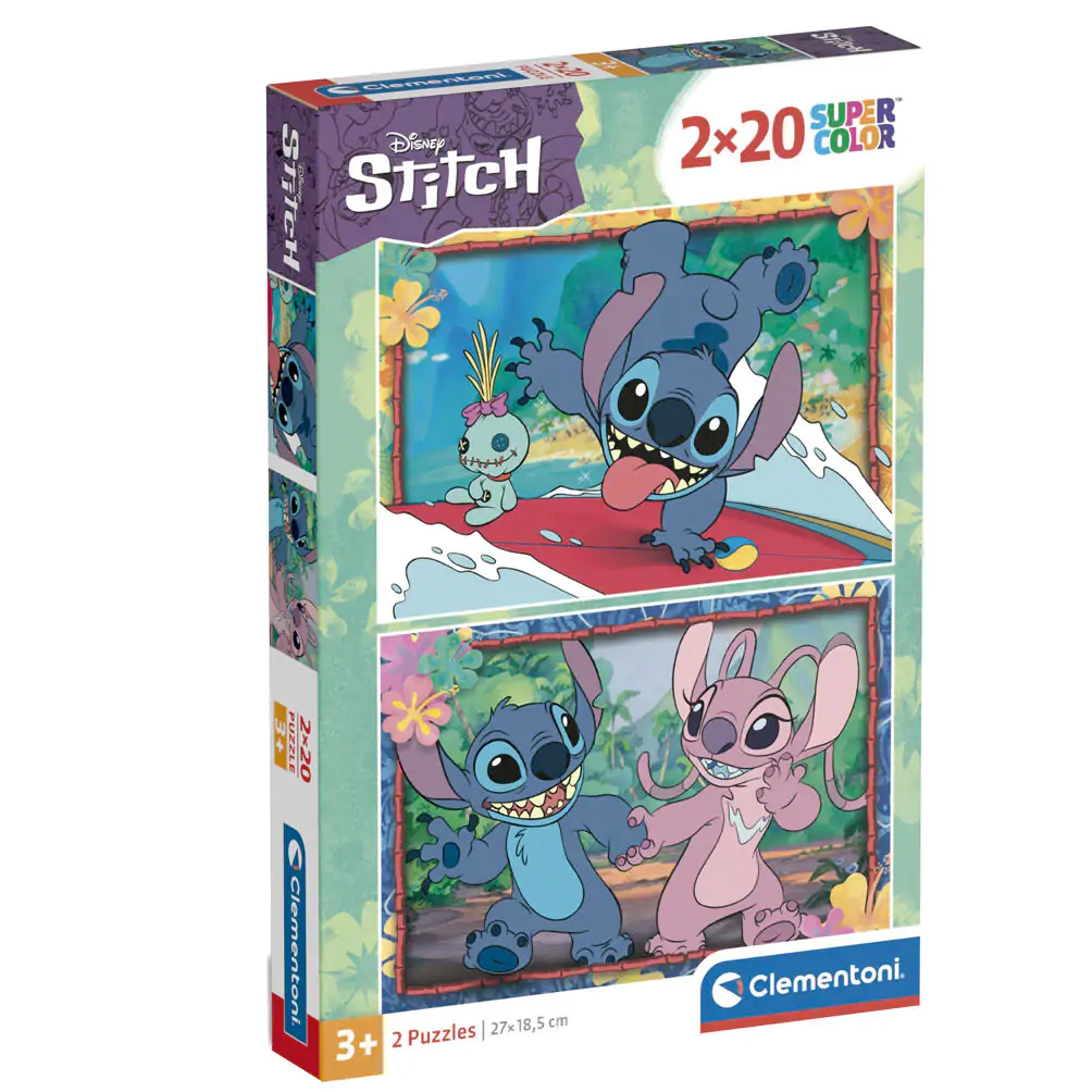 Disney Stitch puzzle 2x20 kusov termékfotó