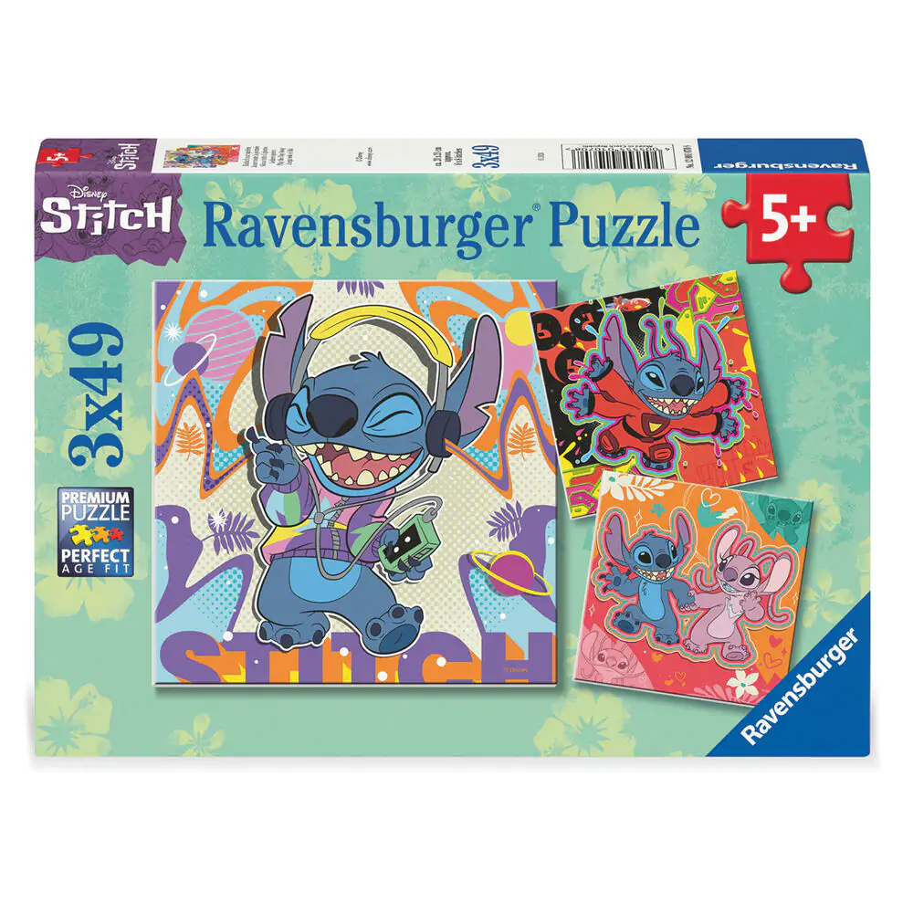 Disney Stitch puzzle 3 x 39 dielikov produktová fotografia
