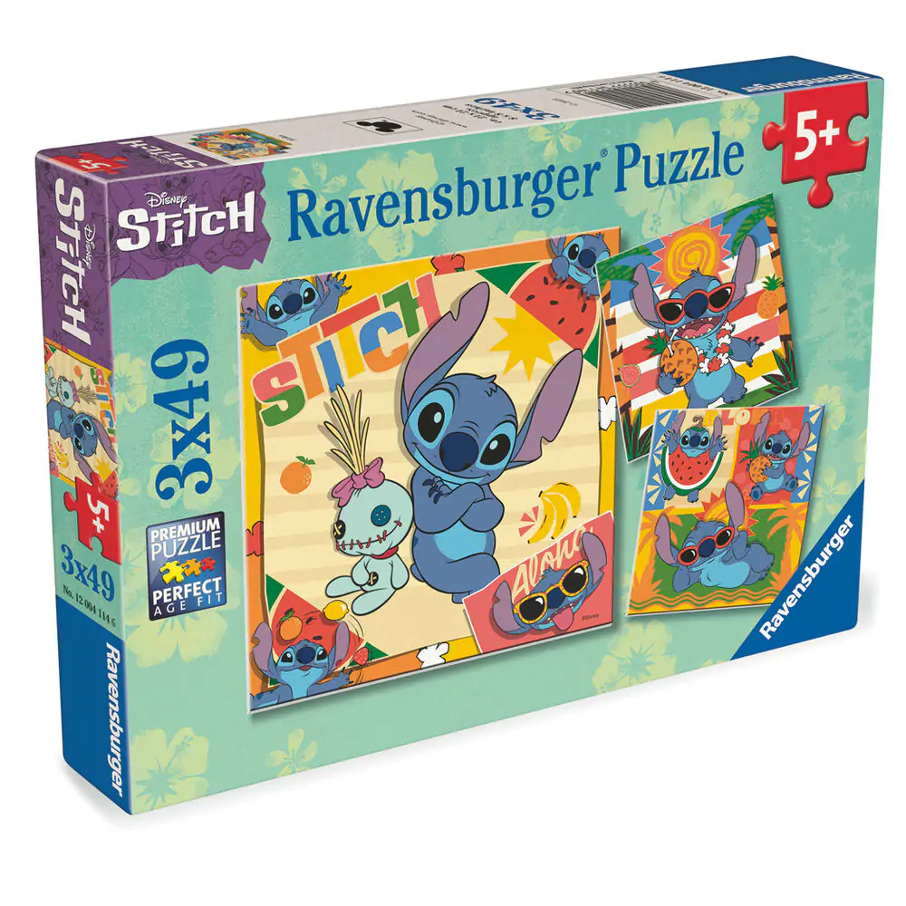 Disney Stitch puzzle 3 x 39 dielikov produktová fotografia
