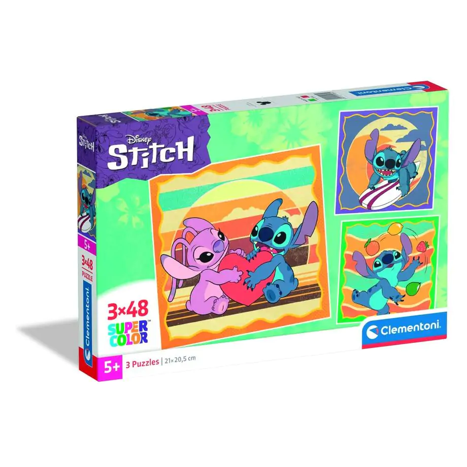 Disney Stitch puzzle 3 x 48 dielikov produktová fotografia