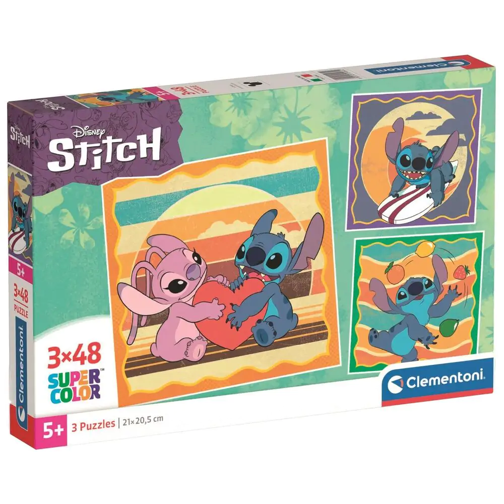 Disney Stitch puzzle 3 x 48 dielikov produktová fotografia