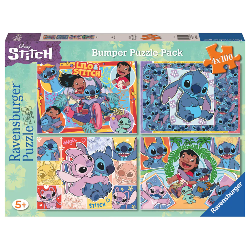 Disney Stitch puzzle 4x100 dielikov produktová fotografia