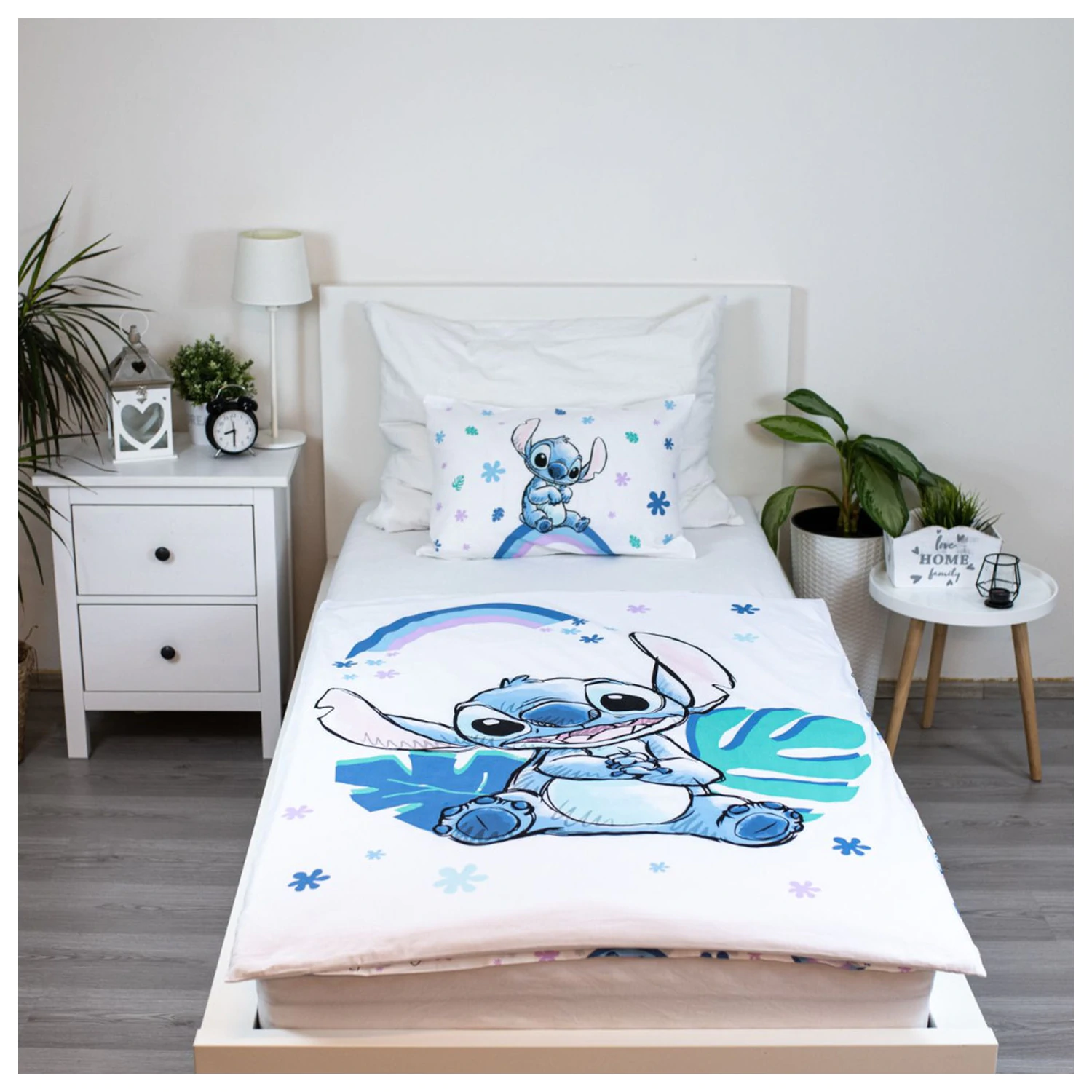Disney Stitch Rainbow detská, predškolská obliečka na perinu produktová fotografia